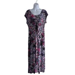 Carole Hochman Heavenly Soft Sleepwear Maxi Nightgown Pockets Petite Medium